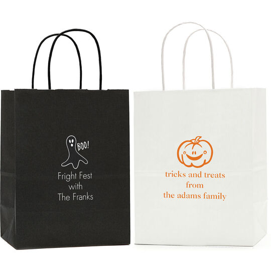 Large Twisted Handled Bags for Halloween